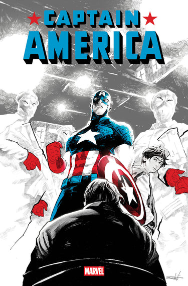 Pre-order Marvel Captain America #18 comic book featuring Captain America in a dynamic action pose.
