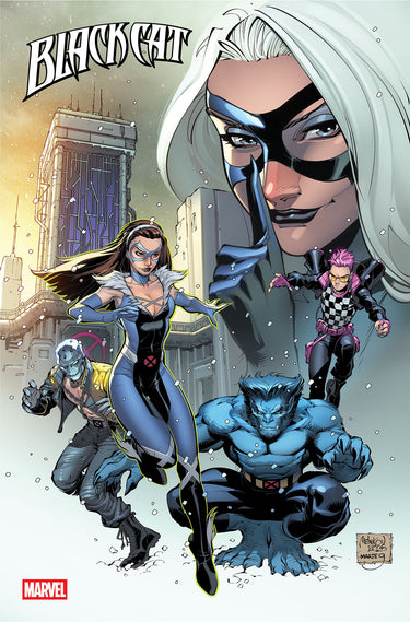 Pre-order Marvel Black Cat #17 comic book featuring Black Cat in dynamic action pose on the cover.
