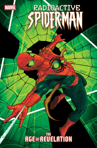 Marvel Radioactive Spider-Man #1 Doaly Variant comic book featuring vibrant cover art with Spider-Man in a radioactive setting.