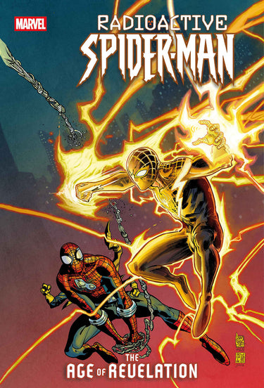 Close-up of Radioactive Spider-Man #3 Marvel comic back issue featuring Spider-Man in radioactive-themed costume.