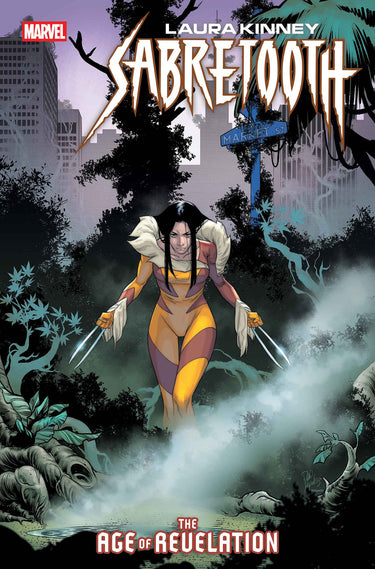 Marvel Laura Kinney Sabretooth #1 comic back issue featuring cover art with Laura Kinney as Wolverine and Sabretooth villain.