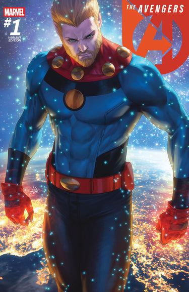 Marvel Avengers #1 Artgerm Variant comic book cover featuring Avengers superhero artwork