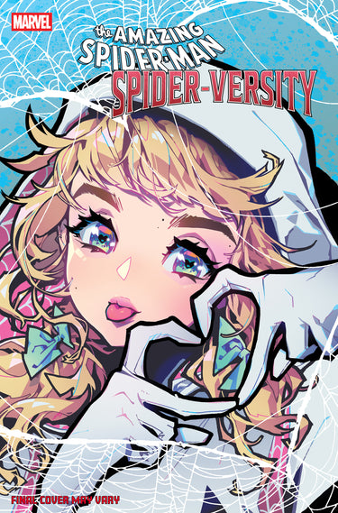 Marvel Amazing Spider-Man Spider-Versity #1 comic book featuring Rose Besch variant cover with Spider-Man artwork and vibrant colors.