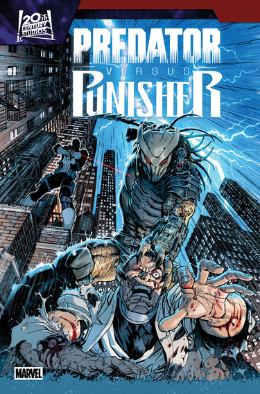 Predator vs. Punisher #3 cover A Marvel pre-order comic book cover with Predator and Punisher artwork