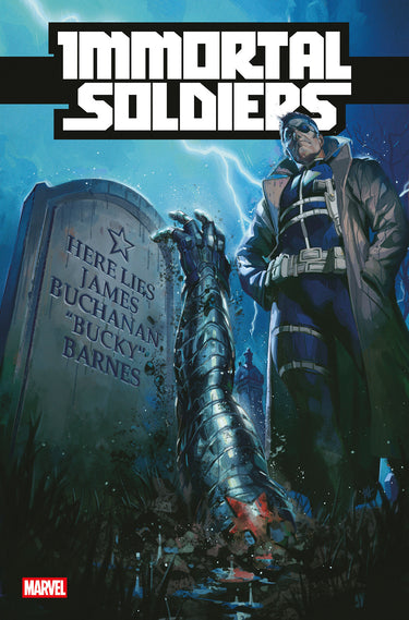 Immortal Soldiers #1 Cvr A Marvel pre-order comic book cover featuring immortal soldiers artwork