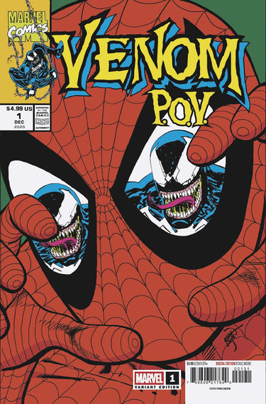 Marvel Venom P.O.V. #1 Cover D Erik Larsen variant comic book cover art