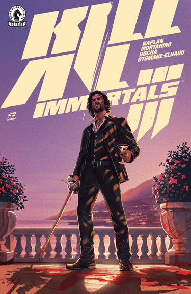Pre-order comic Kill All Immortals III #2 from Dark Horse Comics, featuring vibrant cover art and detailed illustration.