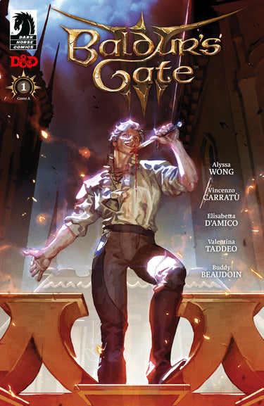 Baldur's Gate III #1 cover A by Gerald Parel, Dark Horse Comics pre-order comic cover