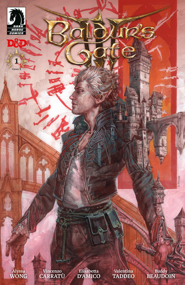 Baldur's Gate III #1 Cover B comic by Scott Fischer, Dark Horse Comics pre-order variant cover