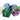 Old School Dice Gemstone 7 Piece Set 7 Color Glass - State of Comics