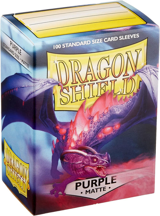 Dragon Shield 100ct Standard Matte Sleeves Purple - State of Comics