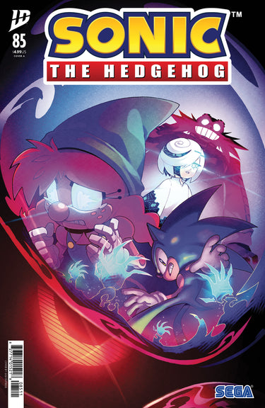 Sonic The Hedgehog comic book #85 Cover A by IDW Publishing featuring Sonic and colorful cartoon artwork