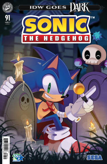 Sonic the Hedgehog #91 Variant E Kareh IDW Goes Dark Variant