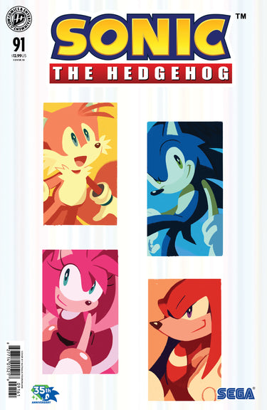 Sonic the Hedgehog #91 Variant RI 10 Foil Fourdraine
