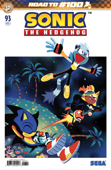 Sonic the Hedgehog #93 Variant RI 1:15 Fourdraine cover by Nathalie Fourdraine