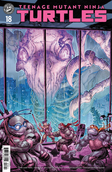 Teenage Mutant Ninja Turtles comic book issue #18 Cover A by Williams II, published by IDW Publishing, featuring TMNT characters.