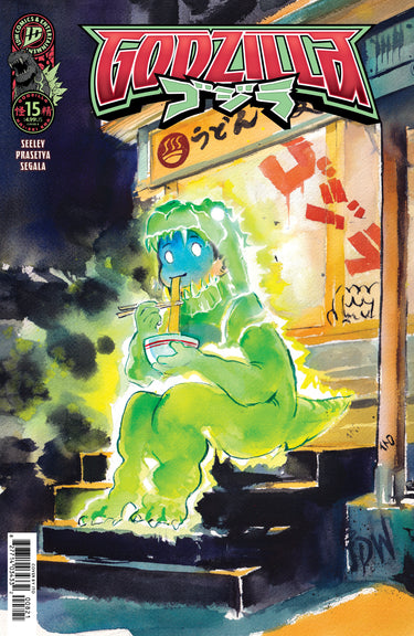 Pre-order comic featuring Godzilla Kai-Sei Era #15 Variant B by IDW Publishing, with chibi-style artwork and bold design.