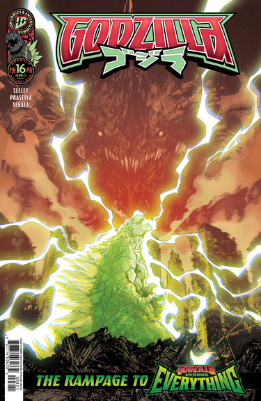 Pre-order comic book featuring Godzilla from the Kai-Sei Era, IDW Publishing, cover A with vibrant monster artwork.