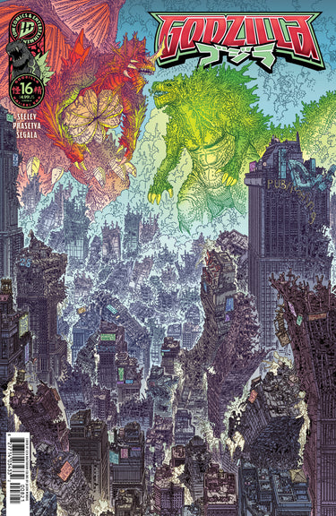 Godzilla Kai-Sei Era #16 Cvr B Variant comic book by IDW Publishing featuring cover art of Godzilla in a dynamic pose.