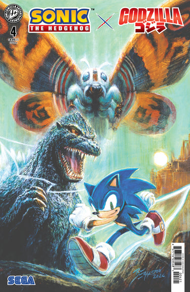 Sonic the Hedgehog X Godzilla #4 Variant B Eggleton