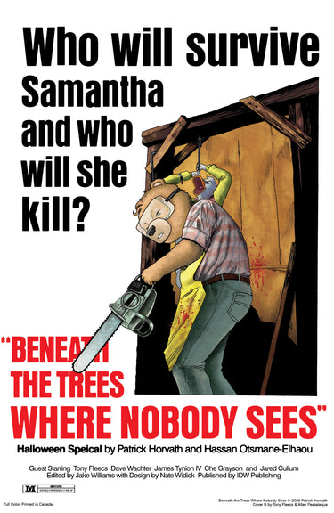 Beneath the Trees Where Nobody Sees Halloween Special Variant B Fleecs Movie Homage Cover