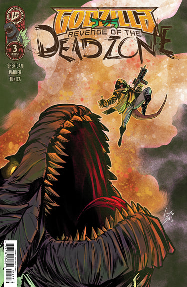 Godzilla: Revenge of the Deadzone #3 Cvr B Variant comic book by IDW Publishing, featuring vibrant cover art by Federici.