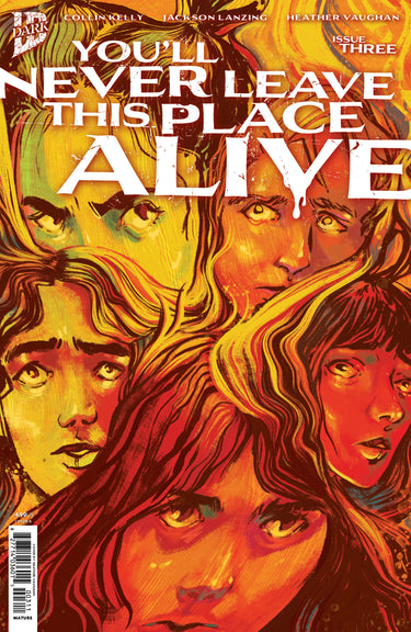 Pre-order comic book "You'll Never Leave This Place Alive #3" Cover A from IDW Publishing, featuring distinctive artwork.