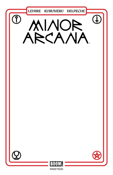 Minor Arcana #19 Cvr C Blank Sketch Variant