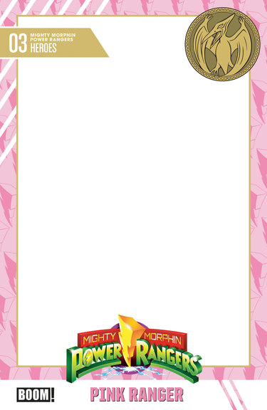 Mighty Morphin Power Rangers 2026 #3 Cvr D Trading Card Blank Sketch Variant