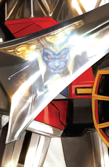Mighty Morphin Power Rangers 2026 #5 Cvr C Megazord Card Stock Connecting Variant Full Art Mercado