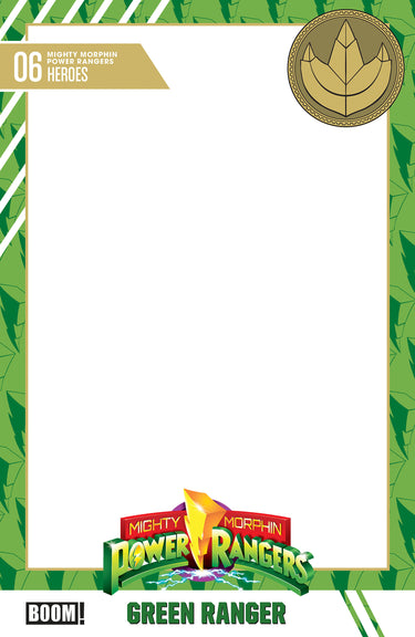 Mighty Morphin Power Rangers 2026 #6 Cvr D Trading Card Blank Sketch Variant