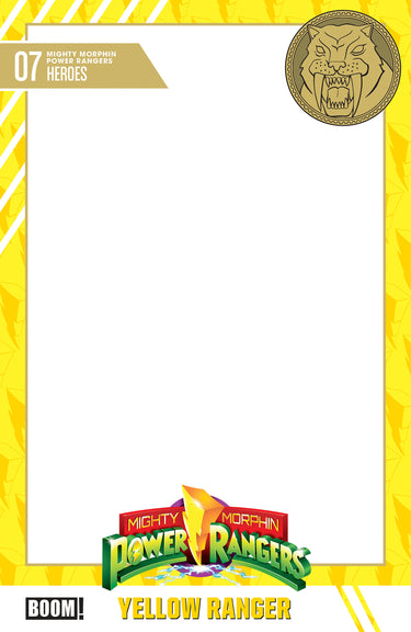 Mighty Morphin Power Rangers 2026 #7 Cvr D Trading Card Blank Sketch Variant