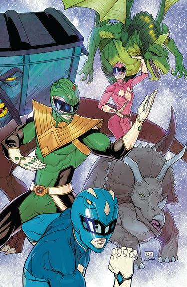 Mighty Morphin Power Rangers 2026 #7 Cvr F Foil Full Art Foil Sevy RI 1:10 Variant cover by Phillip Sevy