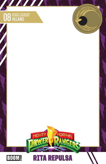 Mighty Morphin Power Rangers (2026) #8 D Trading Card Blank Sketch Variant comic by Random House Worlds