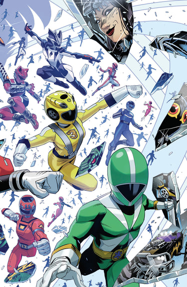 Power Rangers Unlimited #4 Cvr C Every Ranger Ever Card Stock Connecting Variant Full Art Zonno