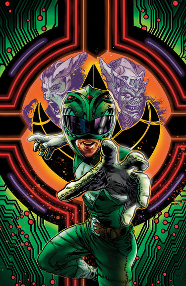 Power Rangers Green #3 Cvr D Foil Variant Full Art Foil Harris