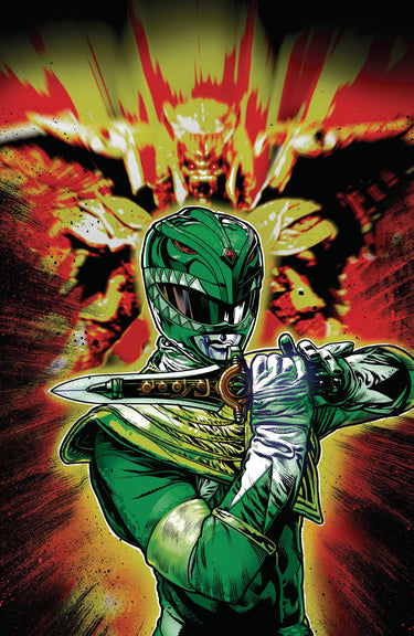 Power Rangers Green #5 comic book by Boom Entertainment, foil variant cover D, full art, pre-order collectible.