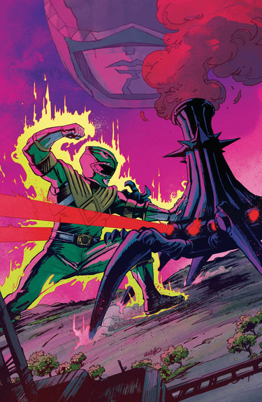Power Rangers Green #5 Cvr E Foil Full Art Vargas RI 1:10 Variant cover by Gustaffo Vargas
