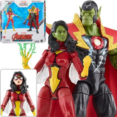 Avengers 60th Anniversary Marvel Legends Skrull Queen and Super-Skrull 6-Inch Action Figures - State of Comics