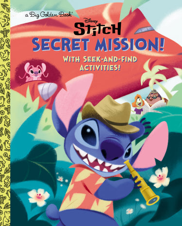 Disney Stitch Secret Mission! children's book by Random House Children's Books, featuring Stitch on the cover.