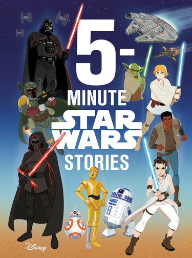 Star Wars 5-Minute Stories hardcover book by Disney RHCB, cover featuring Star Wars characters