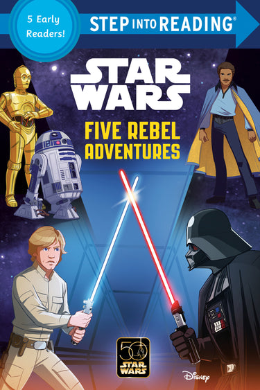 Five Rebel Adventures Step Into Reading Collection Star Wars paperback books by Disney RHCB
