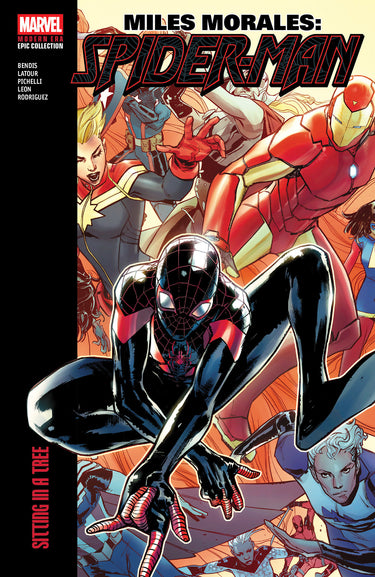 Miles Morales Spider-Man Modern Era Epic Collection Sitting in a Tree