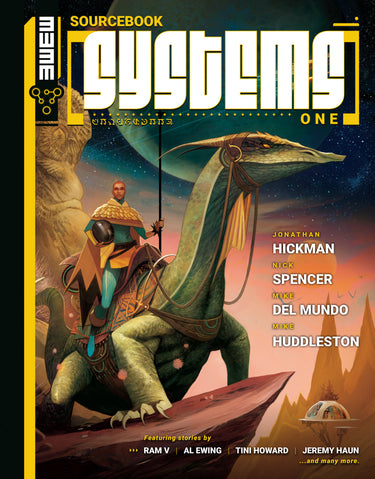 Pre-order Dark Horse Comics Systems 3W3M HC graphic novel cover with colorful artwork and bold title design.