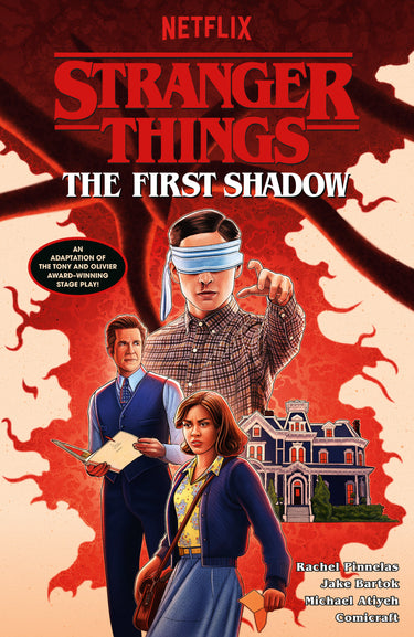 Pre-order graphic novel "Stranger Things the First Shadow" from Dark Horse Comics, featuring cover art of the adaptation.