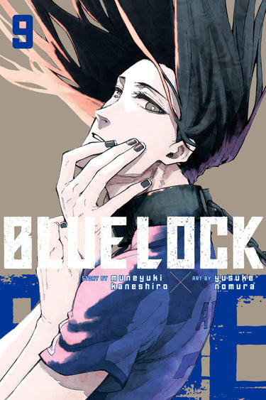 Blue Lock Vol 9 manga book by Kodansha Comics, featuring the cover illustration with characters in dynamic action poses.