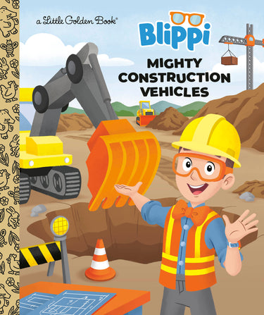 Mighty Construction Vehicles Blippi hardcover children's book by Random House Children's Books