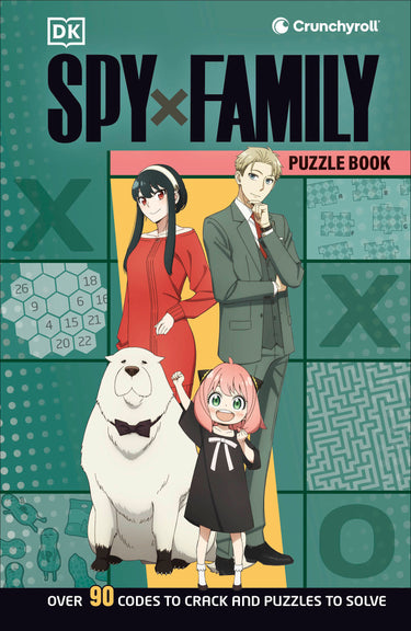 Spy X Family Puzzle Book paperback by DK, pre-order book cover and puzzle-themed design