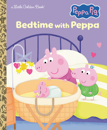 Bedtime With Peppa hardcover book from Random House Children's Books, featuring Peppa Pig bedtime story cover