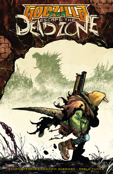 Pre-order graphic novel "Godzilla Escape the Deadzone Kai-Sei Era" by IDW Publishing, featuring Godzilla on the cover.